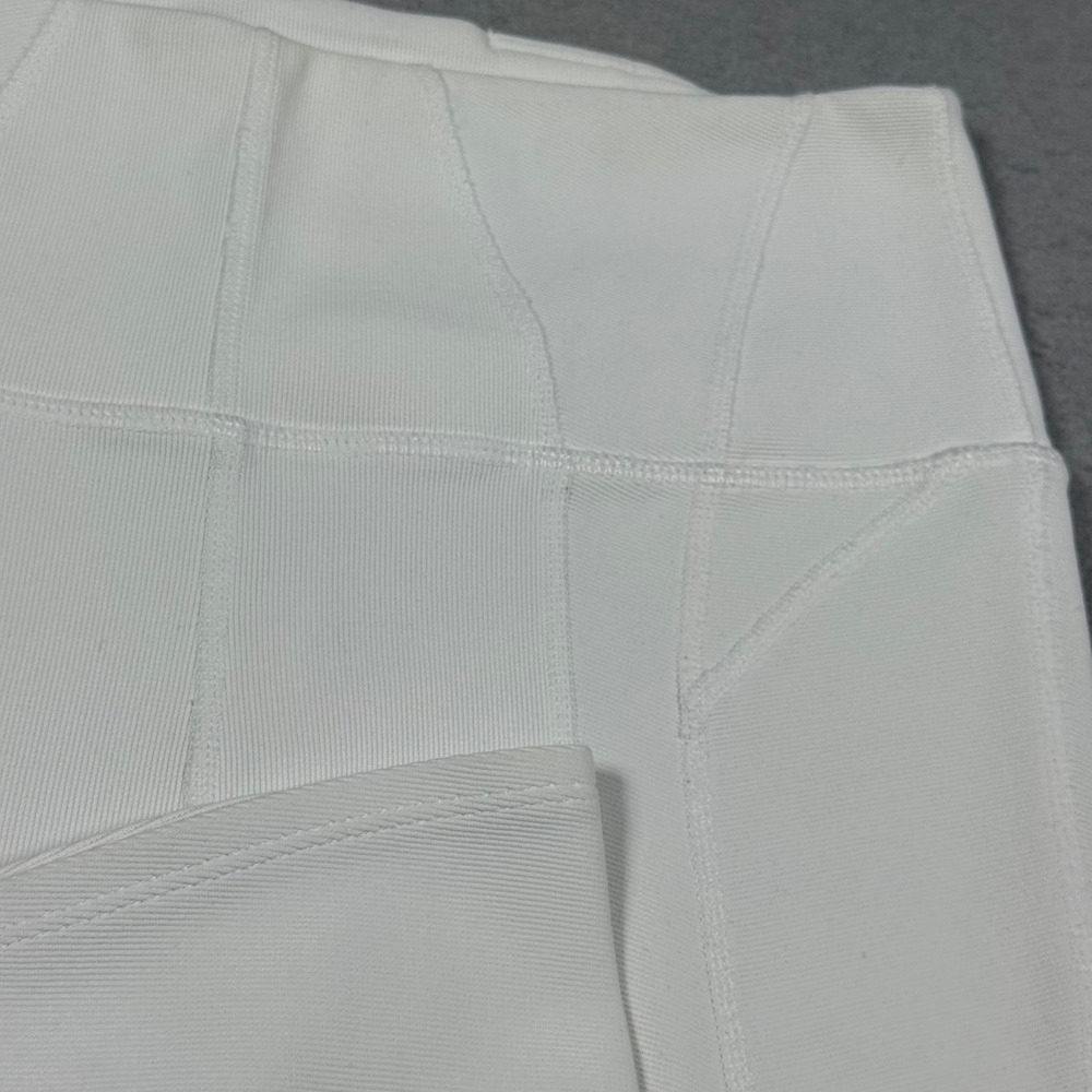 FP Movement Free People White Ribbed Flare Leggings High Waisted Yoga Pants XS